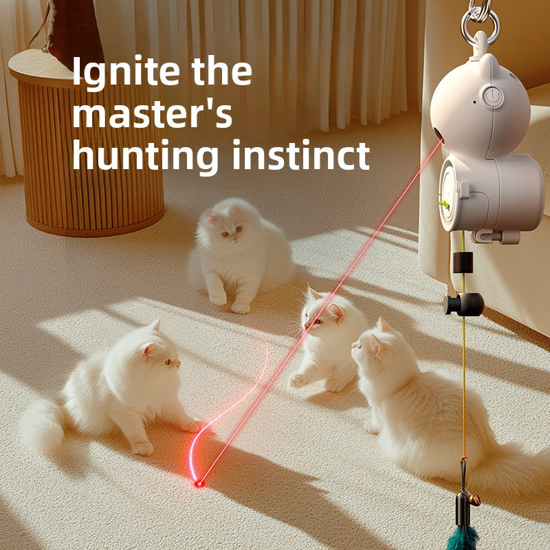 Automatic Cat Teasing Hanging Retractable Cat Toy