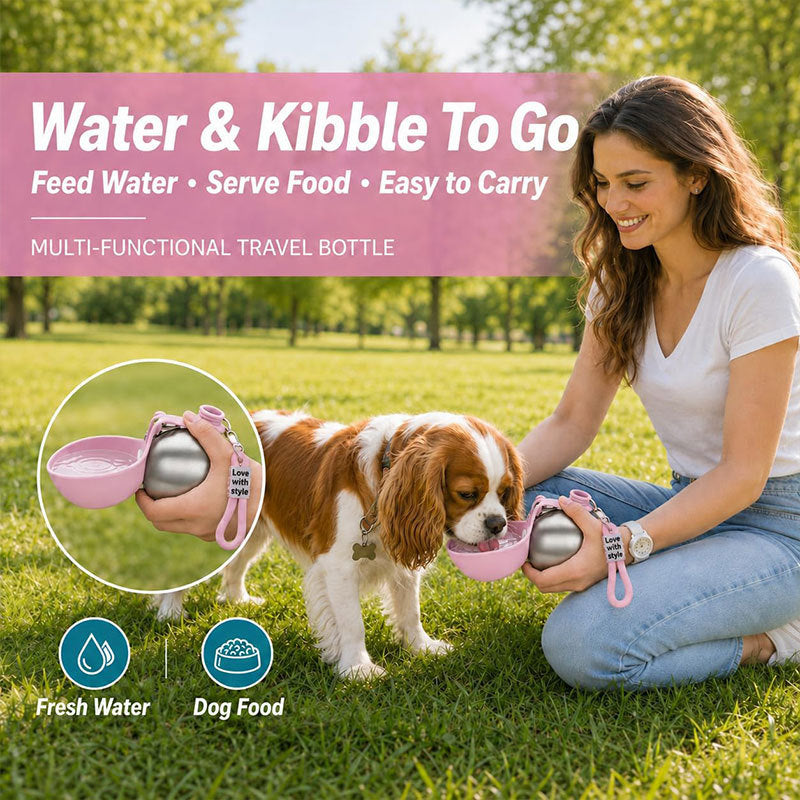 304 Stainless Steel Dog Travel Water Bottle
